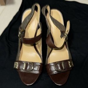 COACH "BELYNDA" PLATFORM HEELS - SIZE 7B